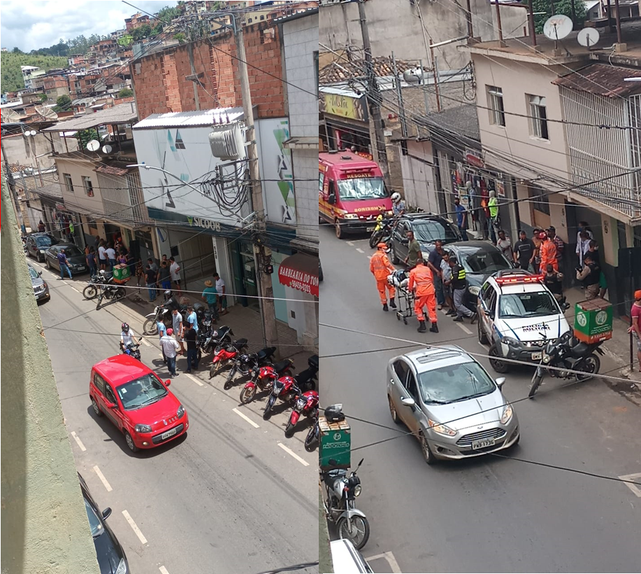 Motociclista é baleado durante assalto em frente ao Sicoob em Manhuaçu