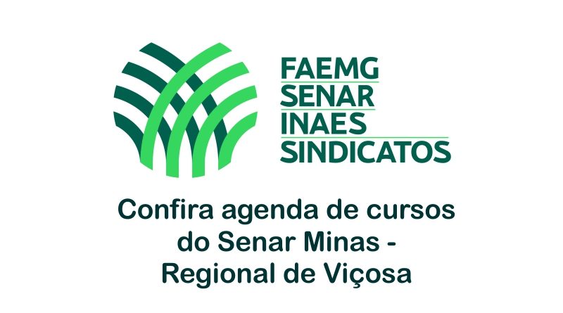 Confira a agenda de cursos do Senar MG – 05/07 a 10/07/2021