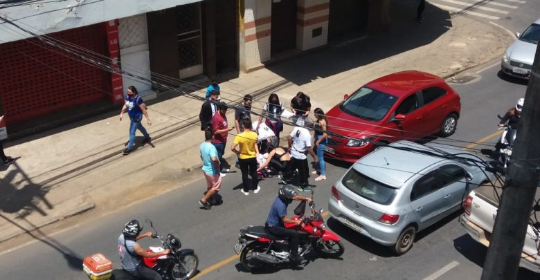 Criança é atropelada no Bairro Coqueiro em Manhuaçu