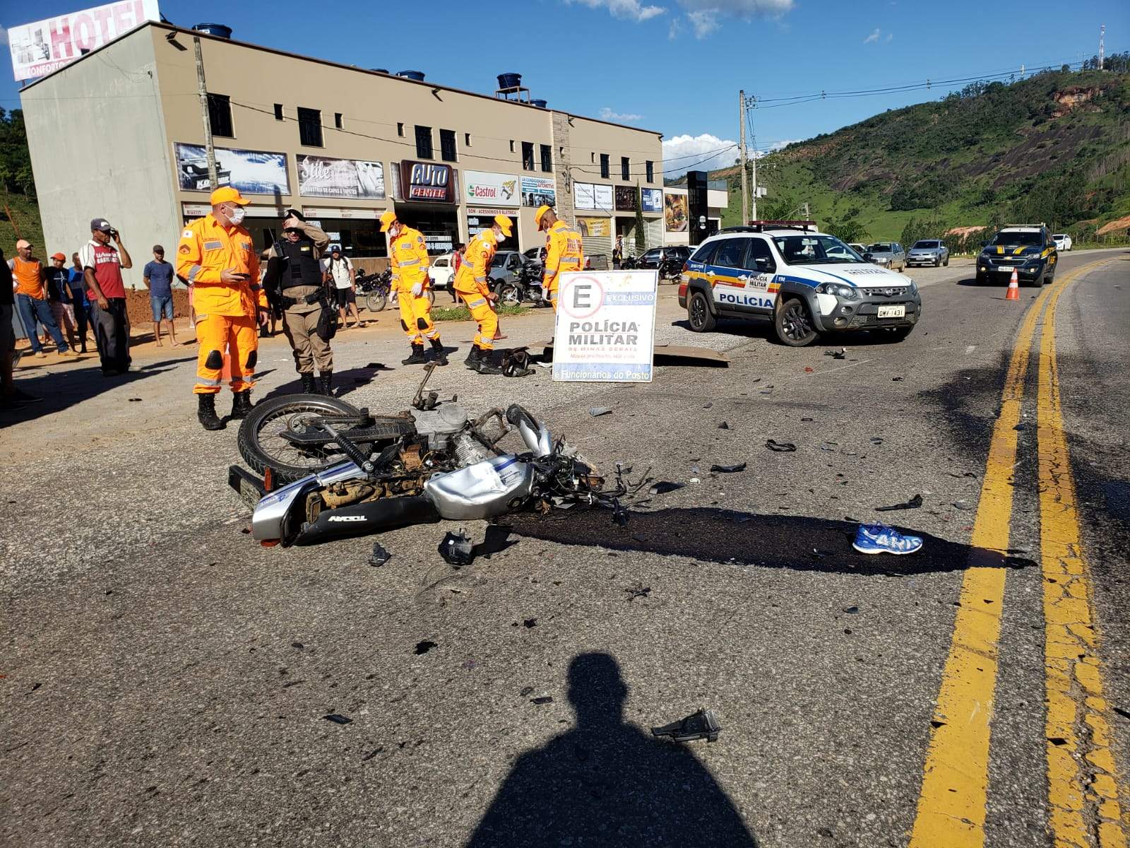 Acidente mata motociclista em Abre Campo