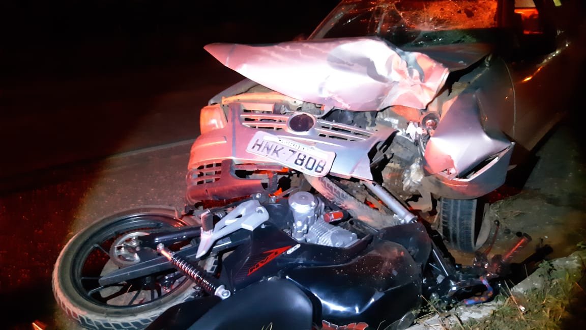 Motociclista morre em acidente na BR-262, próximo ao trevo de Padre Fialho