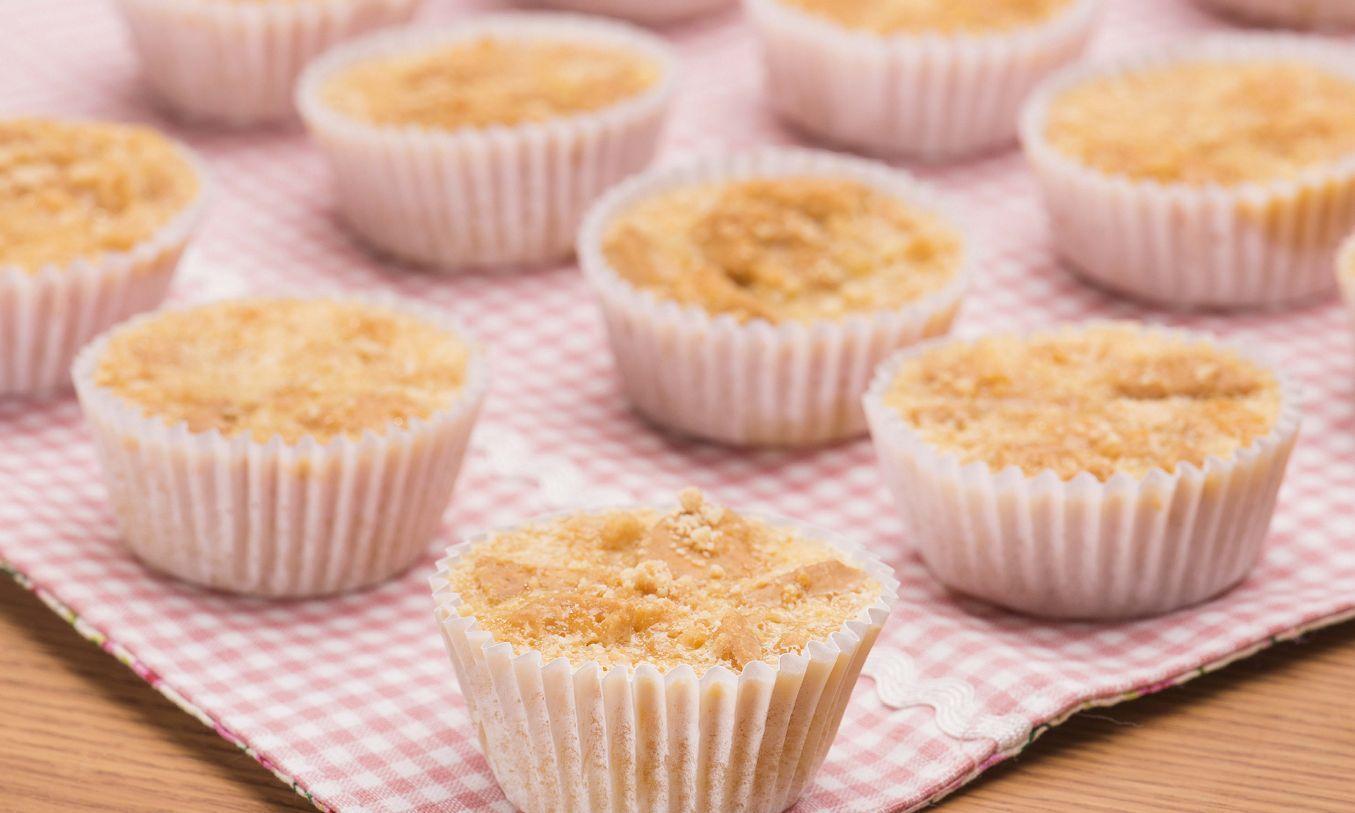 Receita: Queijadinha com biscoito de coco