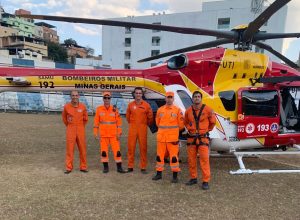 Bebê de 23 dias é transferido de Manhuaçu em helicóptero para BH