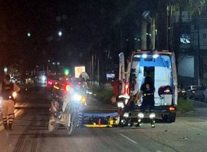 Colisão envolve duas motocicletas na Ponte da Aldeia