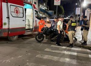 Motociclista fica ferido em nova colisão em cruzamento no Centro de Manhuaçu