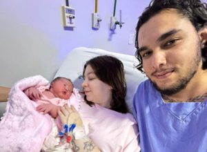 Olívia é a primeira bebê de 2026 nascida no Hospital César Leite em Manhuaçu