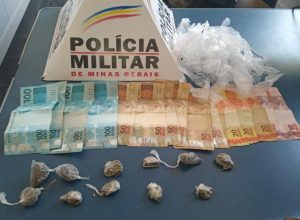 PM prende autor de tráfico e apreende menores e drogas no bairro Santana em Manhuaçu